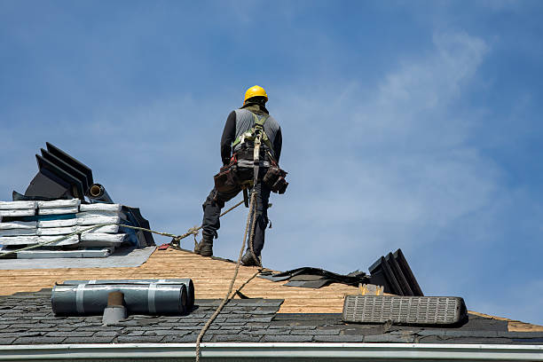 Professional Gutter Installation technician working in Porter, TX